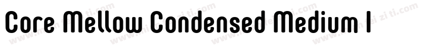 Core Mellow Condensed Medium Italic字体转换